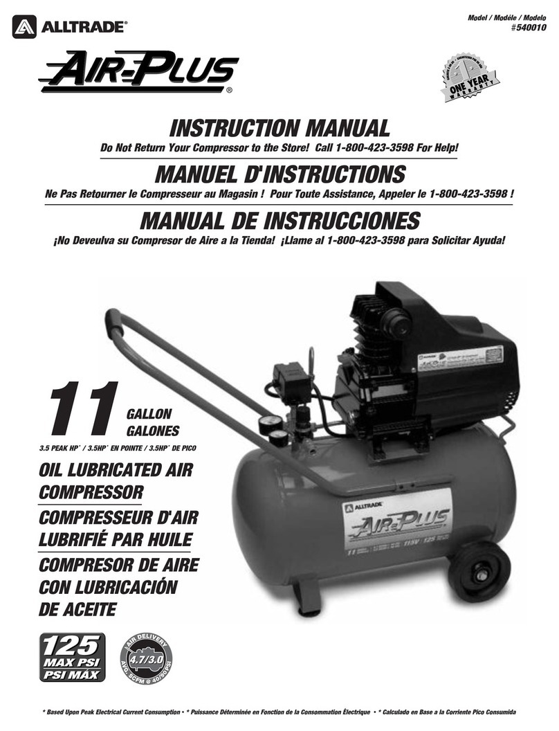 AllTrade Air-Plus 540010 instruction manual