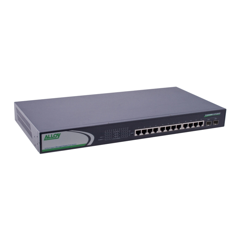 Alloy POEGEM12T2SFP user manual Alloy POEGEM12T2SFP user manual