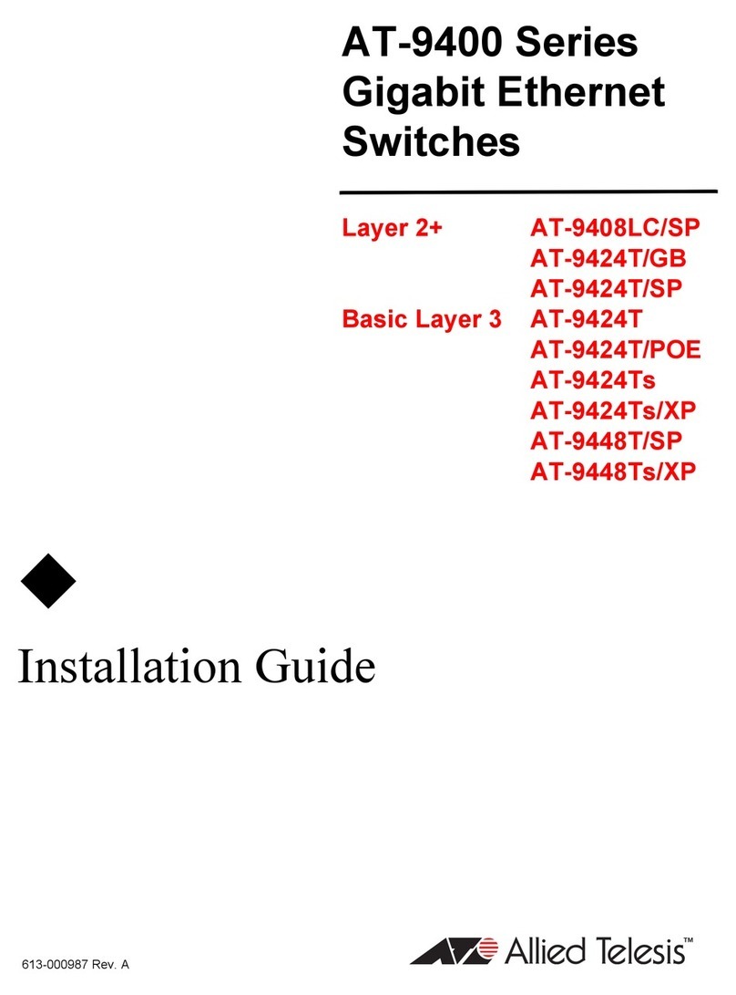 Allied Telesis AT-9408LC/SP Series User manual