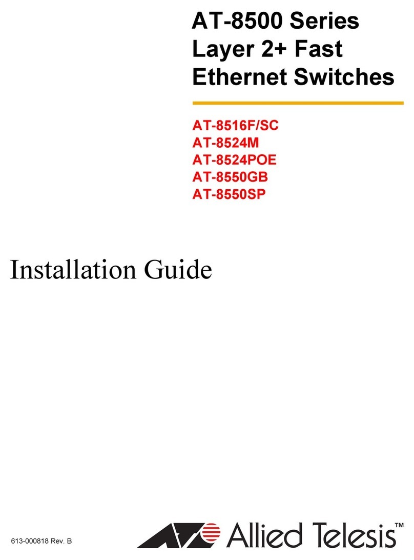 Allied Telesis AT-8500 Series User manual