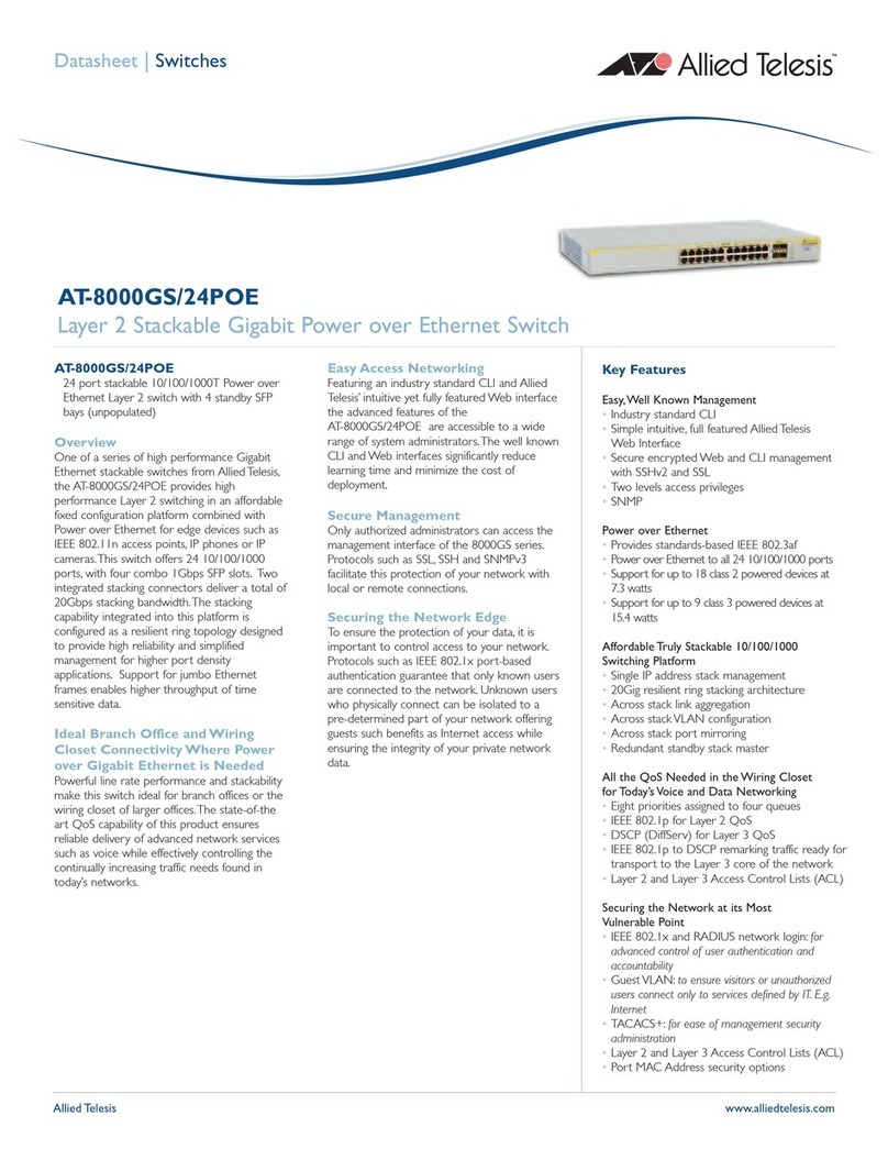 Allied Telesis AT-8000GS/24POE User manual