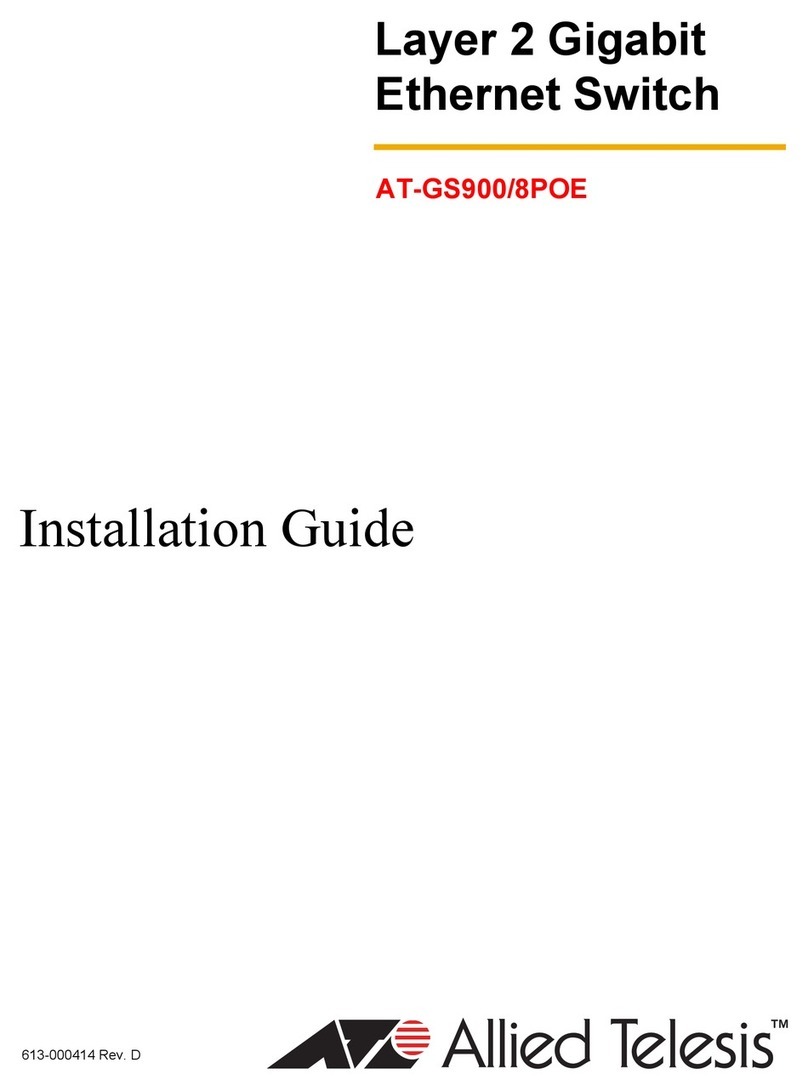 Allied Telesis AT GS900/8POE User manual