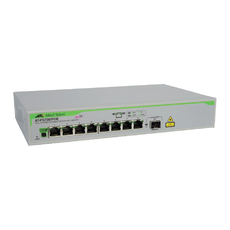 Allied Telesis AT-FS708/POE User manual