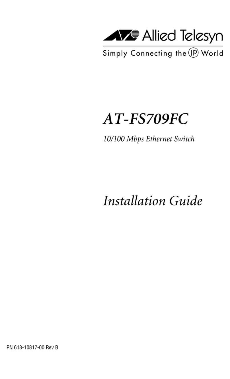 Allied Telesis AT-FS709FC User manual Allied Telesis AT-FS709FC User manual