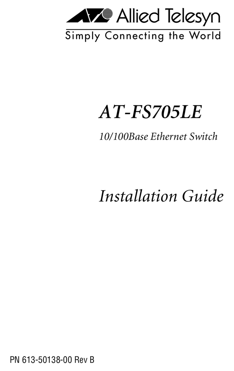 Allied Telesis AT-FS705LE User manual
