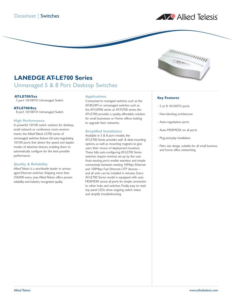 Allied Telesis LANEDGE AT-LE700 User manual