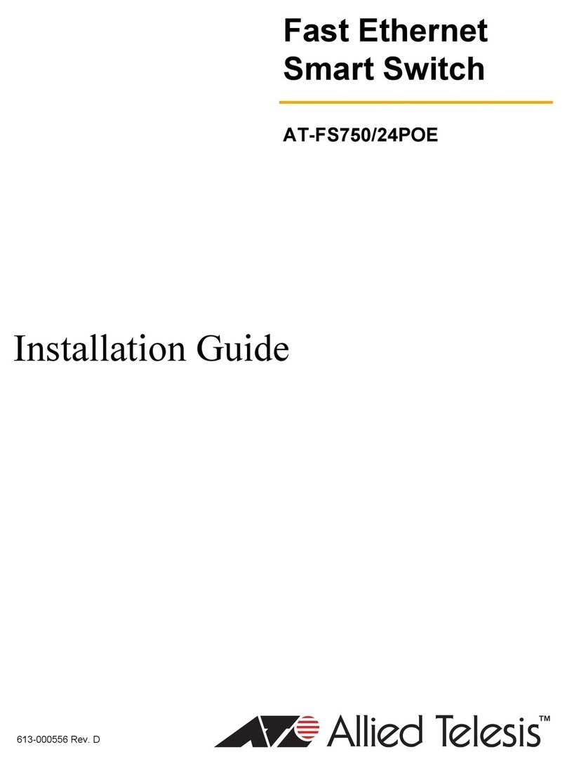 Allied Telesis WebSmart AT-FS750/24POE User manual