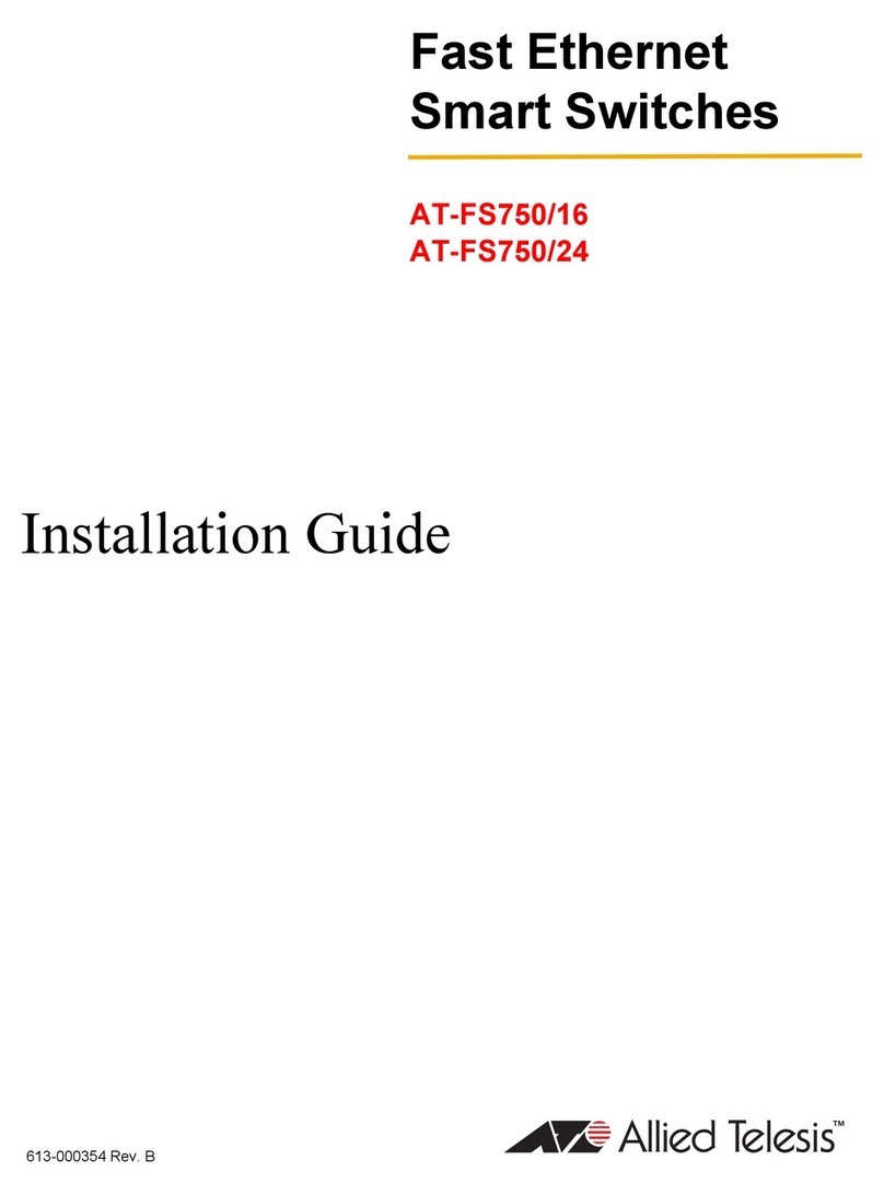 Allied Telesis WebSmart AT-FS750/16 User manual