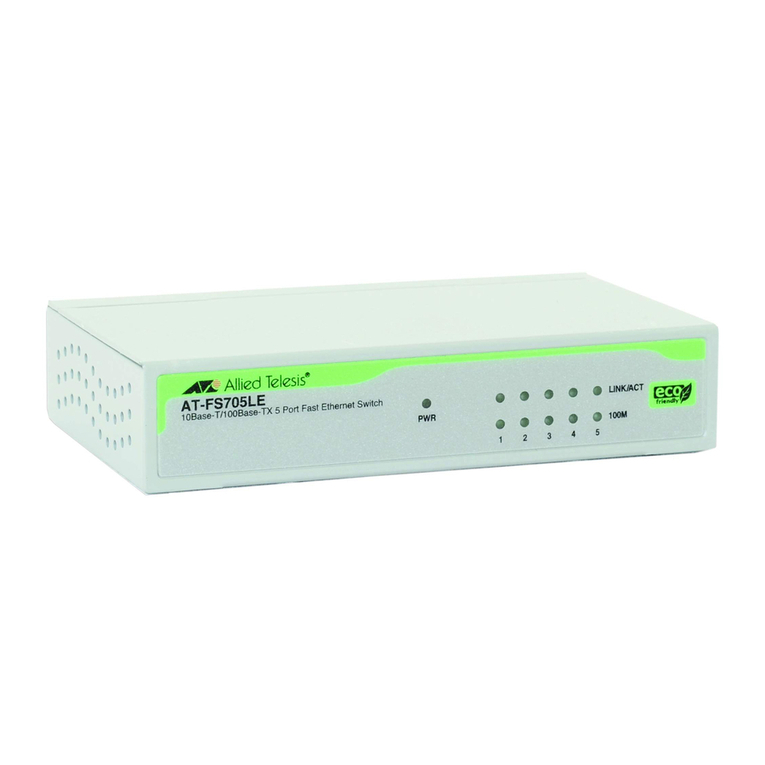 Allied Telesis AT-FS705LE installation guide
