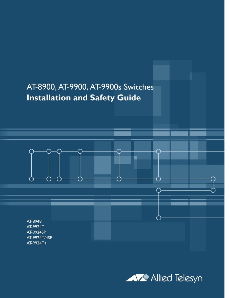 Allied Telesis AT-9900s Series Installation and operating manual