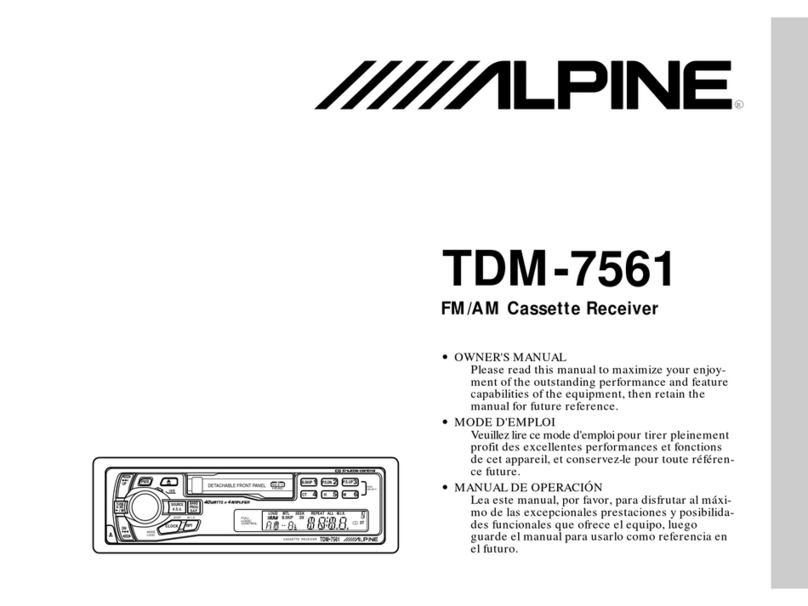 Alpine TDM-7561 User manual