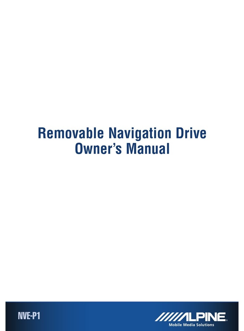 Alpine NVE-P1 - Navigation System Module owner's manual