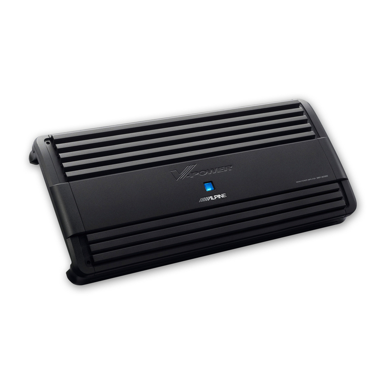 Alpine MRP-M2000 - Amplifier owner's manual