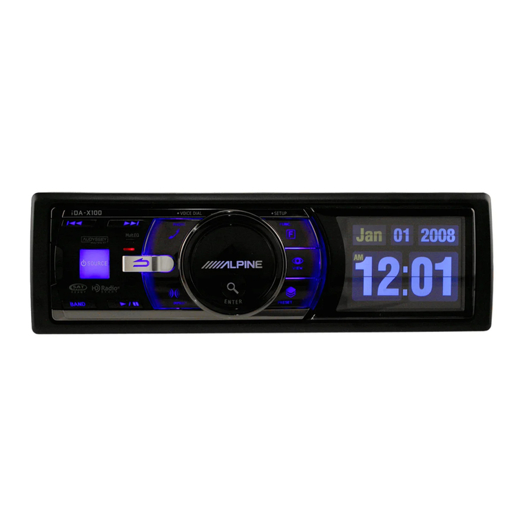 Alpine IDA-X100 User manual