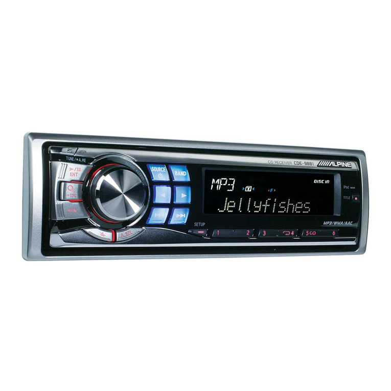 Alpine CDE-9881 owner's manual