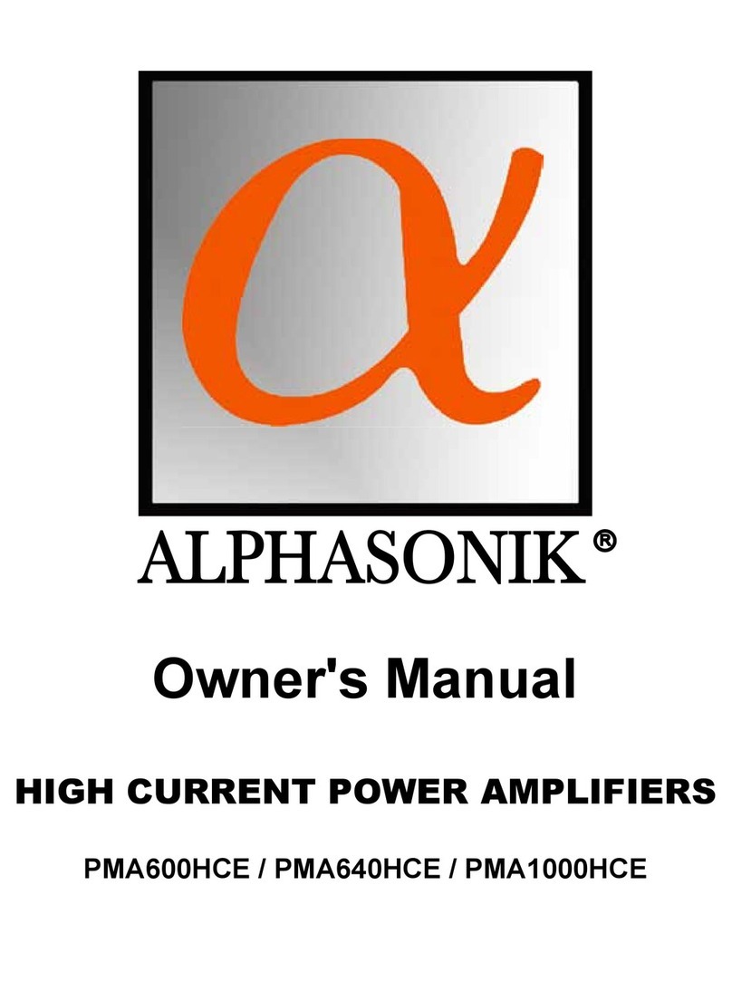 Alphasonik R PMA1000HCE owner's manual