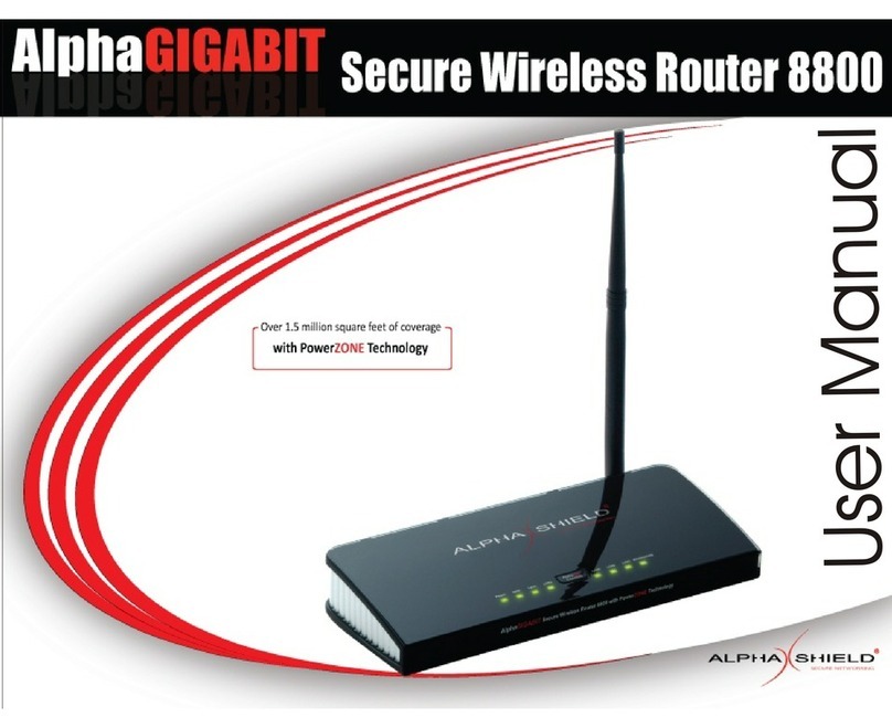 Alpha Shield Gigabit 8800 user manual