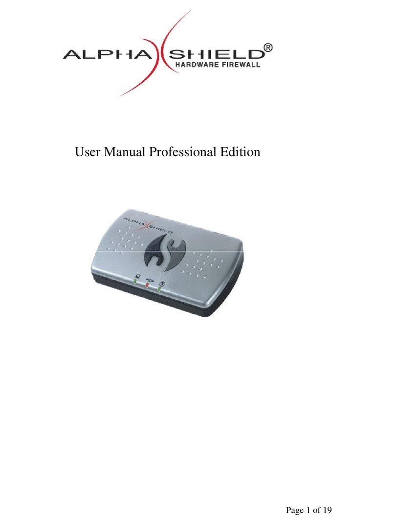 Alpha Shield FIREWALL user manual