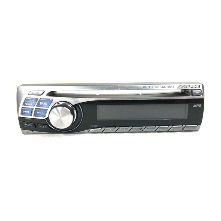 Alpine CDE-9845 User manual
