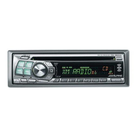 Alpine CDA-9820XM User manual