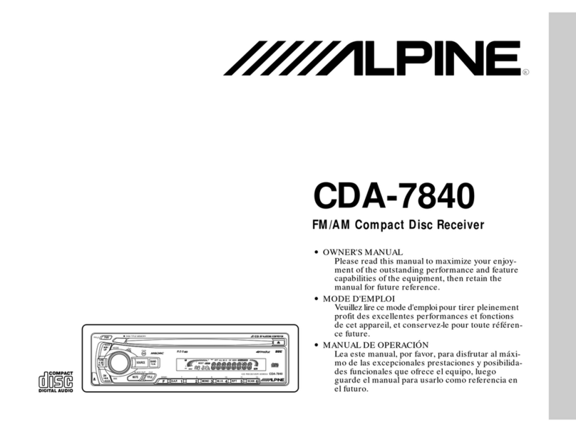 Alpine cda-7840 User manual