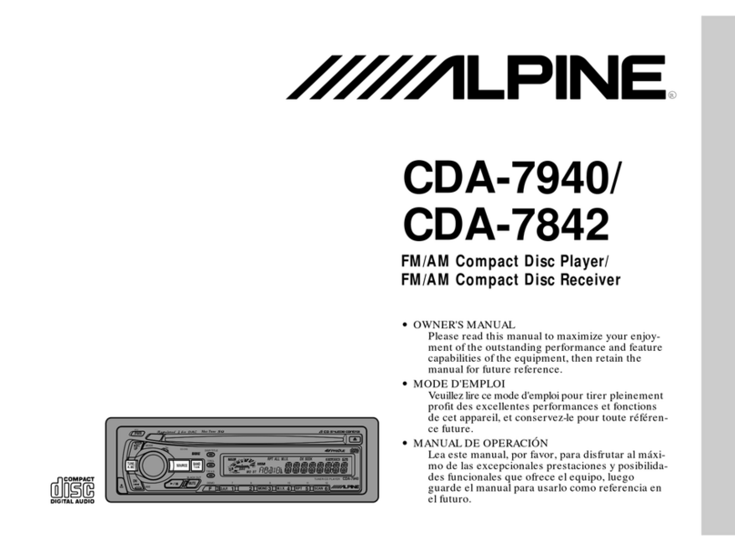 Alpine CDA-7842 User manual