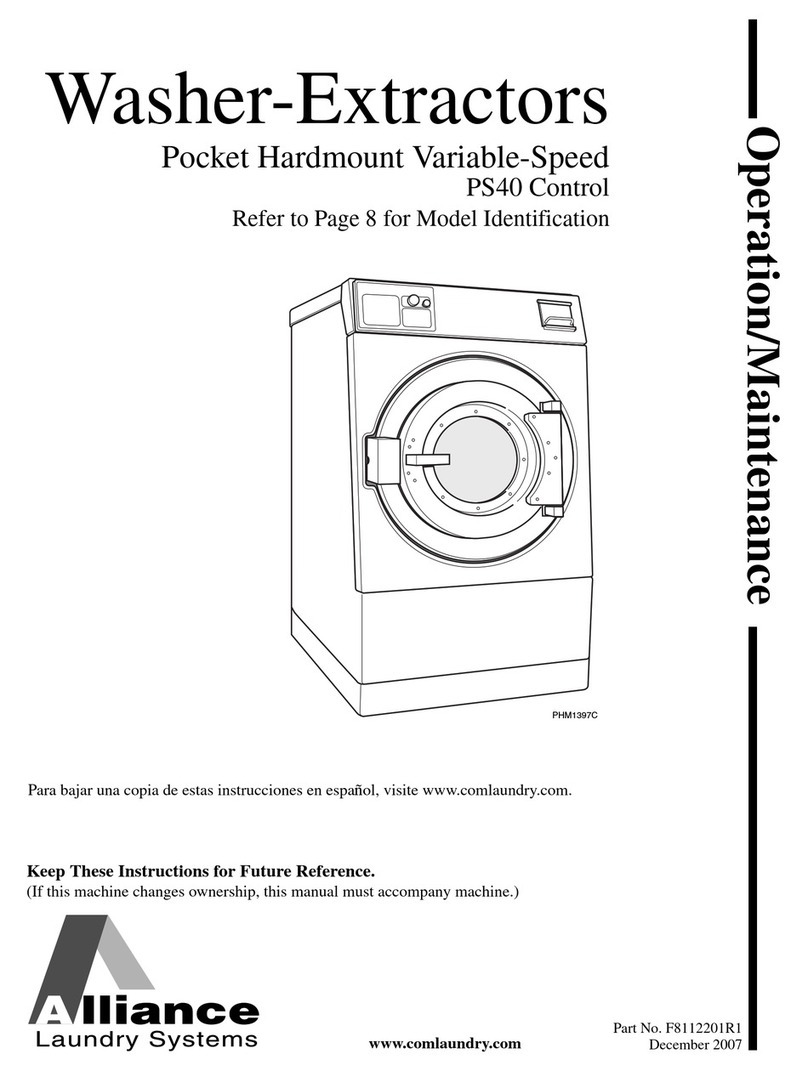 Alliance Laundry Systems PHM1397C operation & maintenance