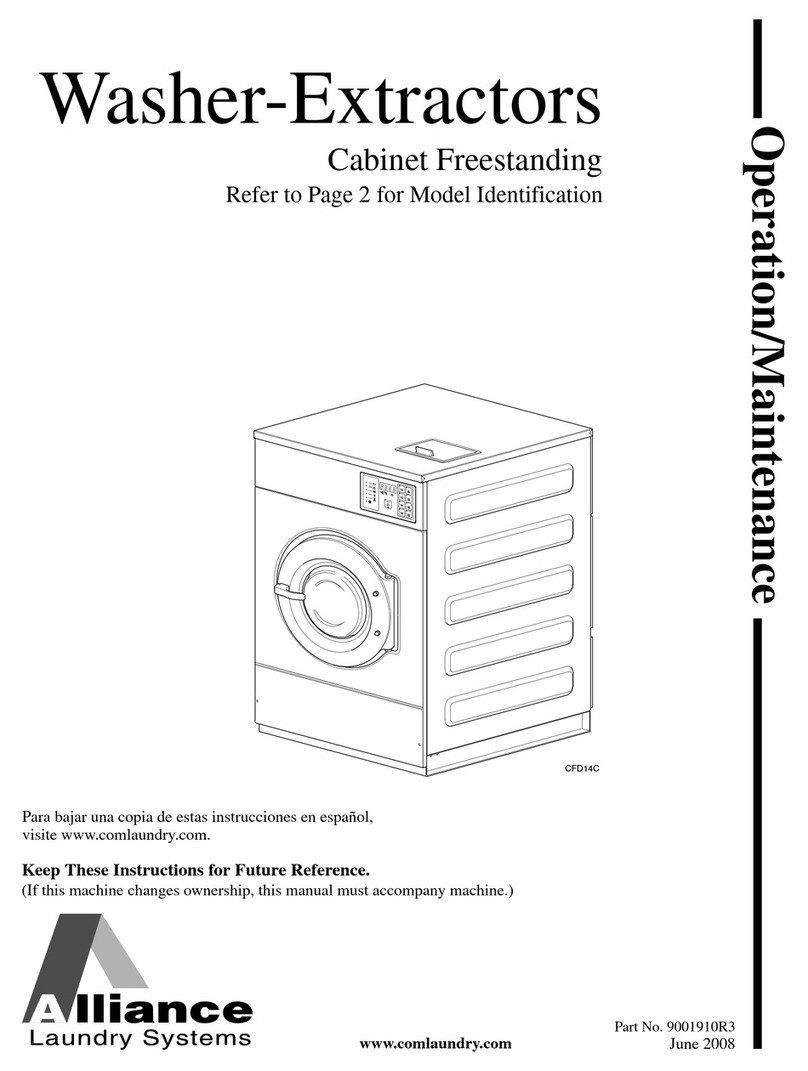 Alliance Laundry Systems NX18BVPA7 operation & maintenance