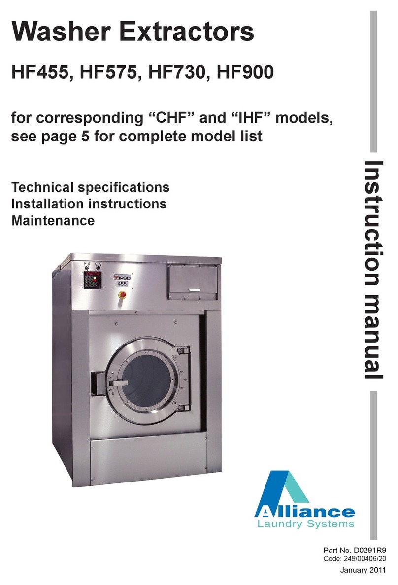 Alliance Laundry Systems HF455 User manual