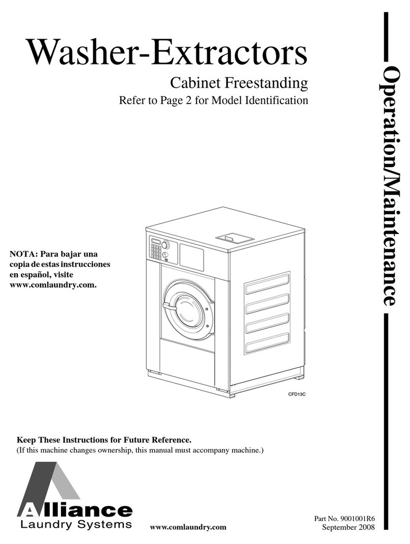 Alliance Laundry Systems HX18PVQM6 operation & maintenance Alliance Laundry Systems HX18PVQM6 operation & maintenance