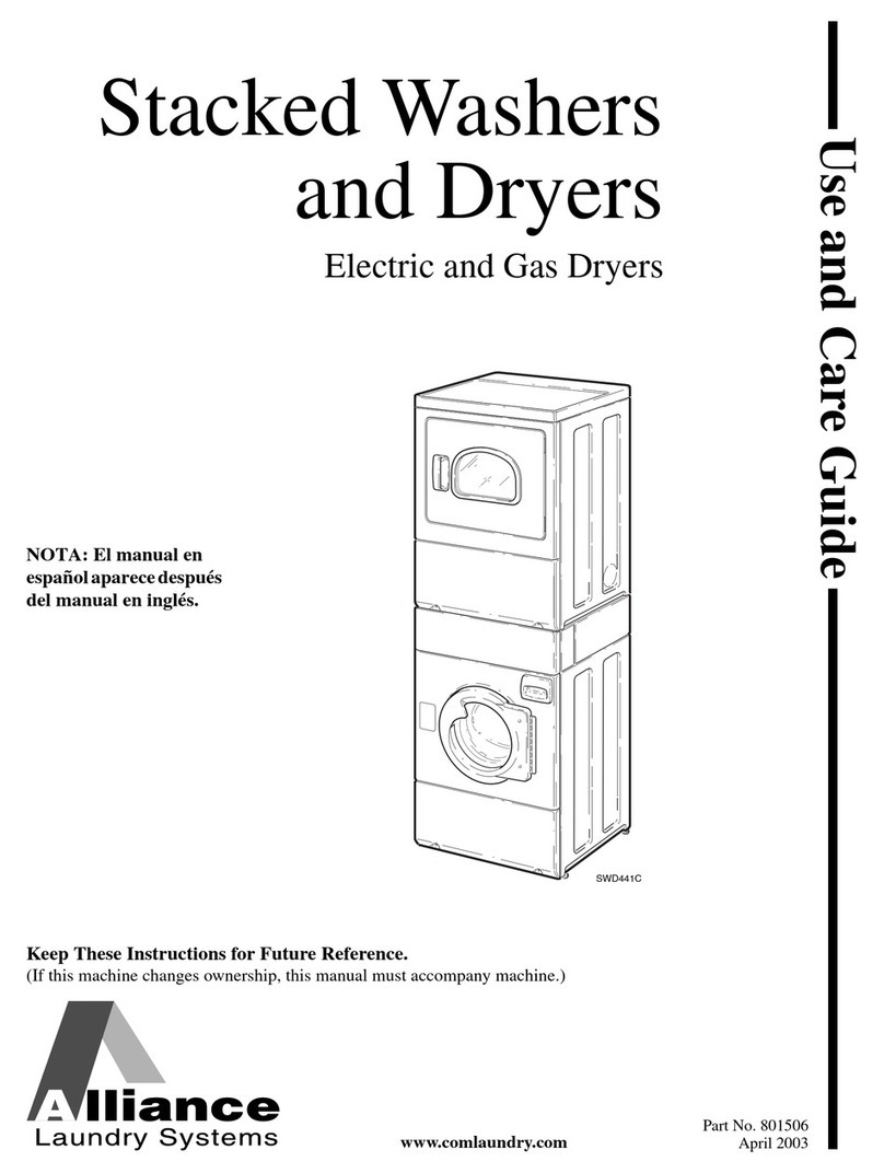 Alliance Laundry Systems SWD441C User manual