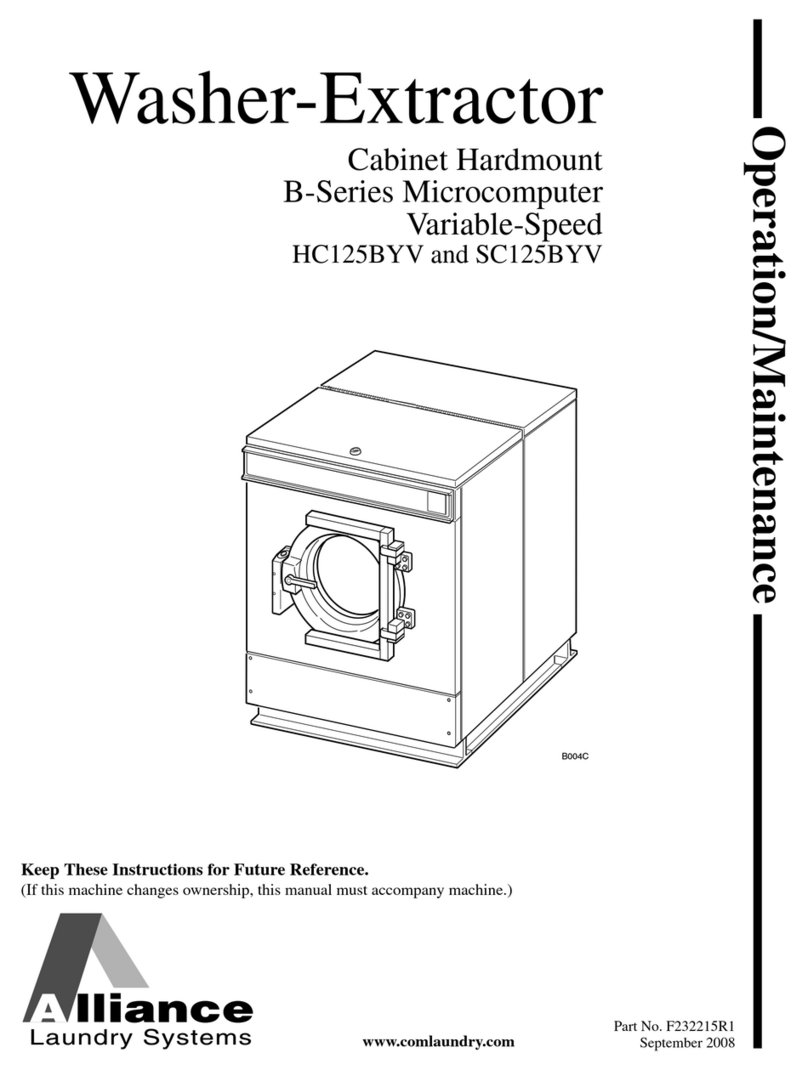 Alliance Laundry Systems HC125BYV Troubleshooting guide