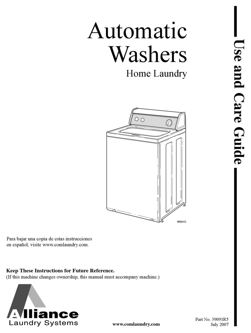 Alliance Laundry Systems LWS01A*C series User manual Alliance Laundry Systems LWS01A*C series User manual