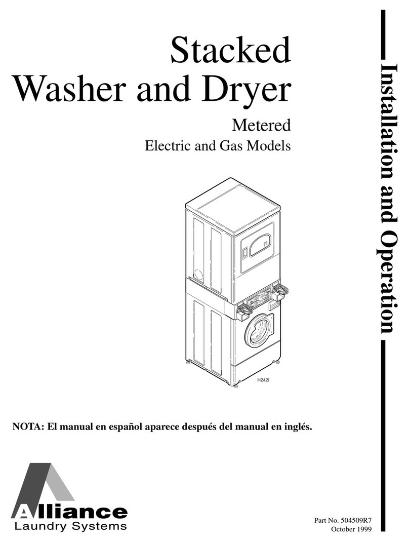 Alliance Laundry Systems H242I User manual Alliance Laundry Systems H242I User manual