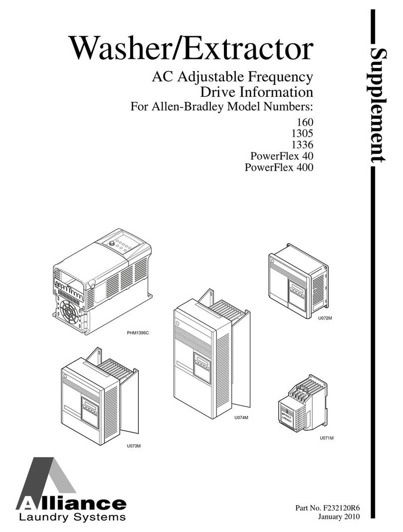 Alliance Laundry Systems 1305 Owner's manual
