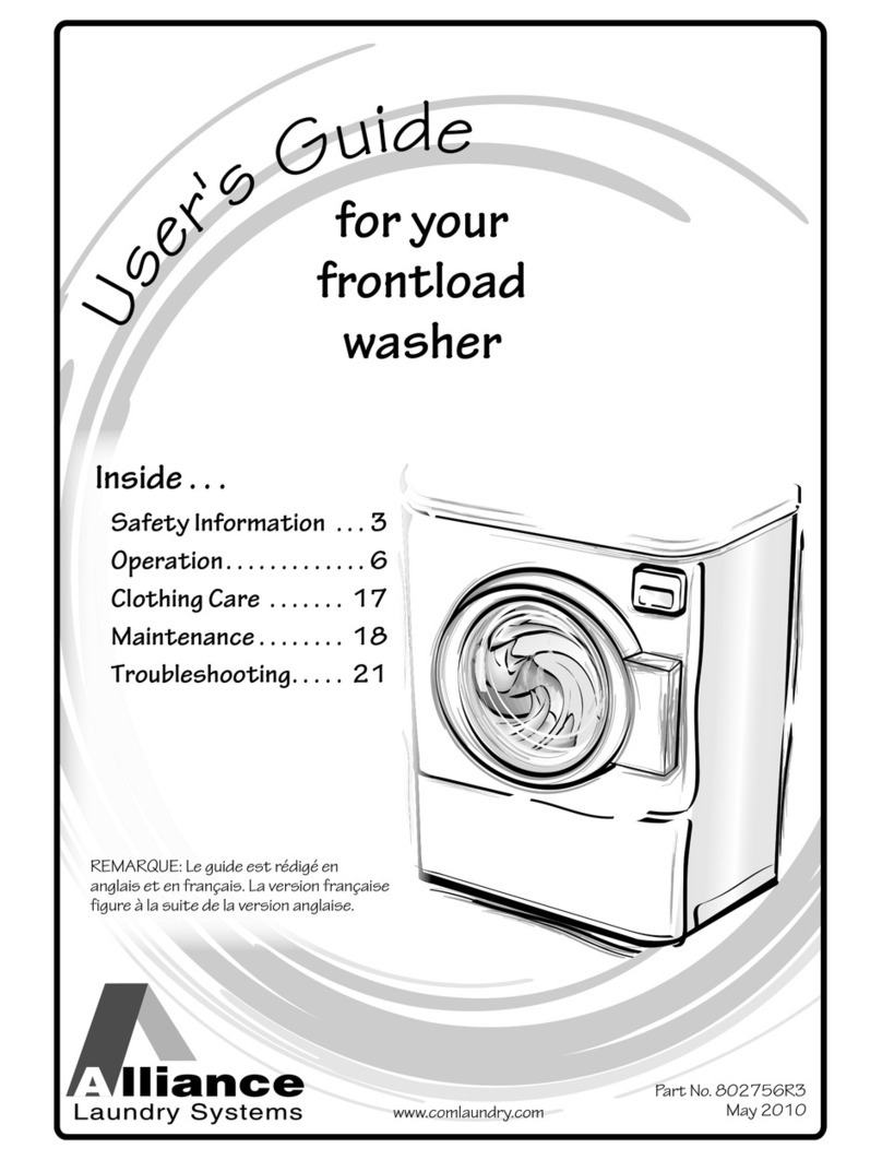Alliance Laundry Systems 802756R3 user guide