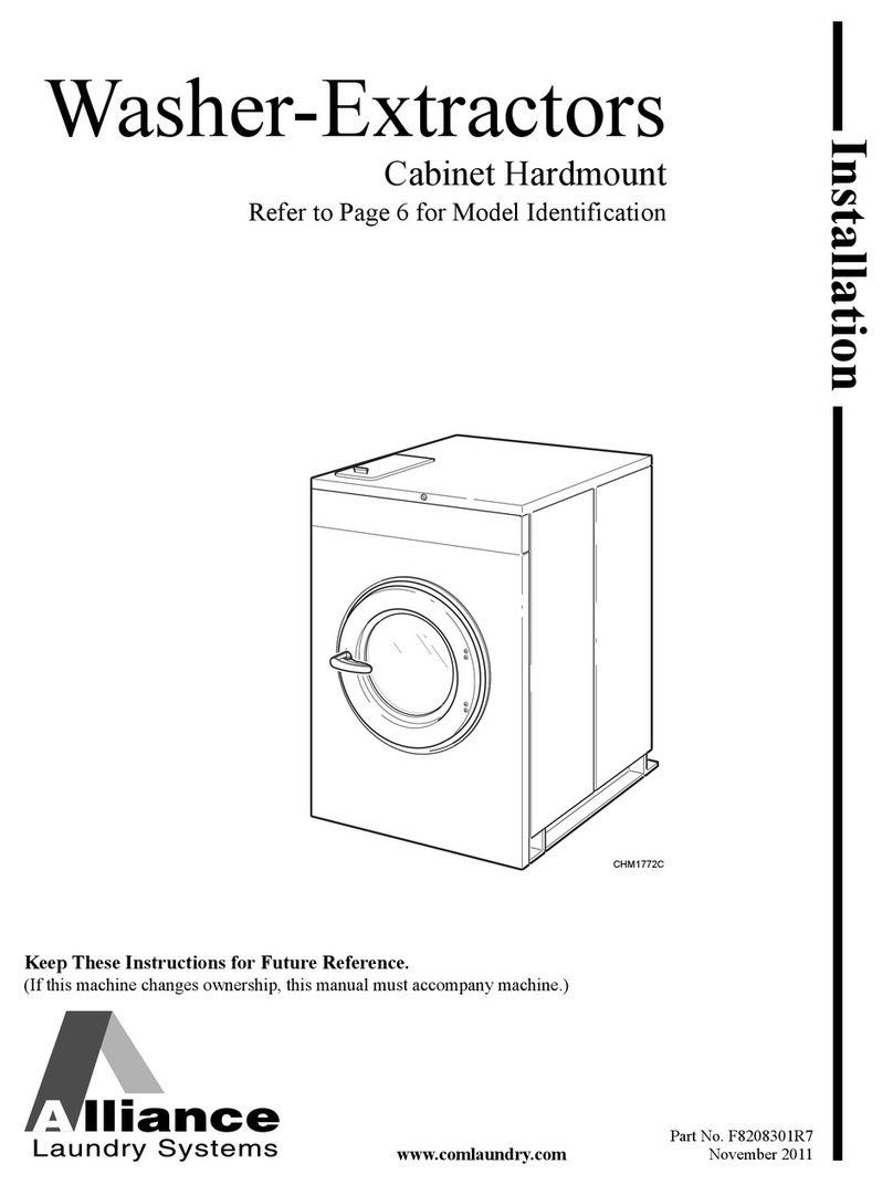 Alliance Laundry Systems CHM1772C User manual