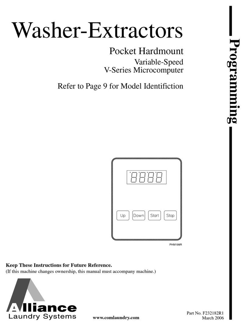 Alliance Laundry Systems F232182R1 Owner's manual