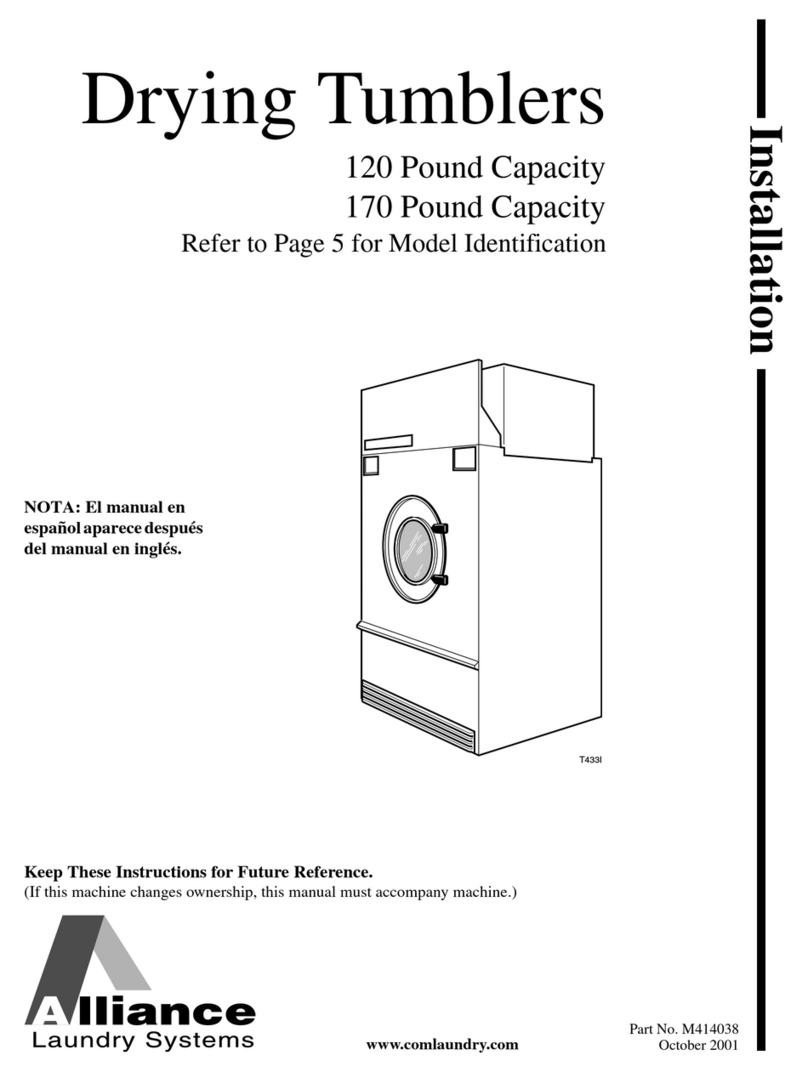 Alliance Laundry Systems T433I Installation Alliance Laundry Systems T433I Installation