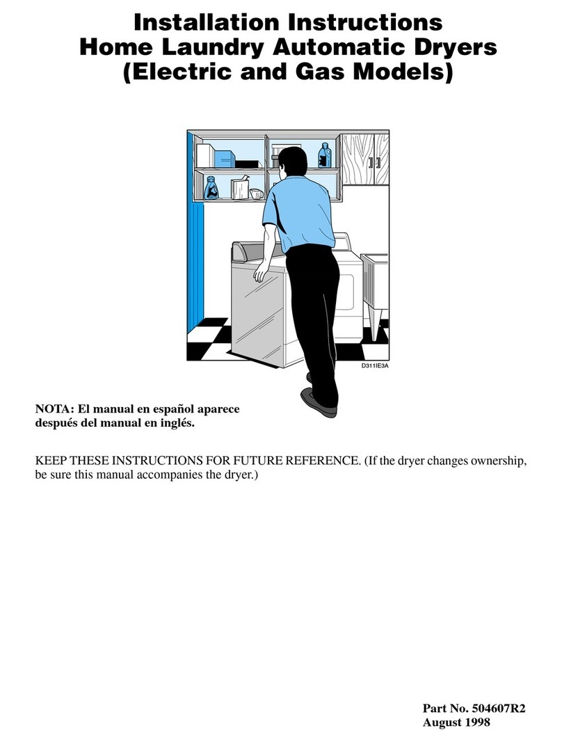 Alliance Laundry Systems LES33A User manual Alliance Laundry Systems LES33A User manual