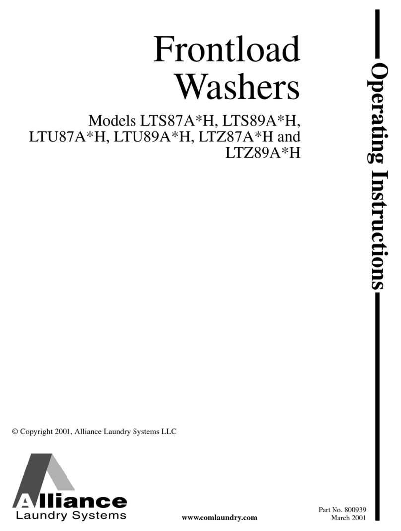 Alliance Laundry Systems LTS87A*H User manual