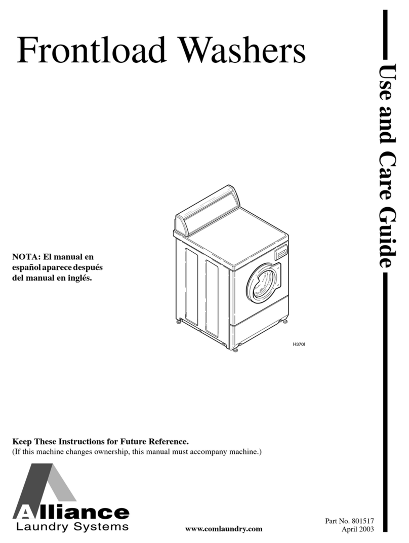 Alliance Laundry Systems H370I User manual
