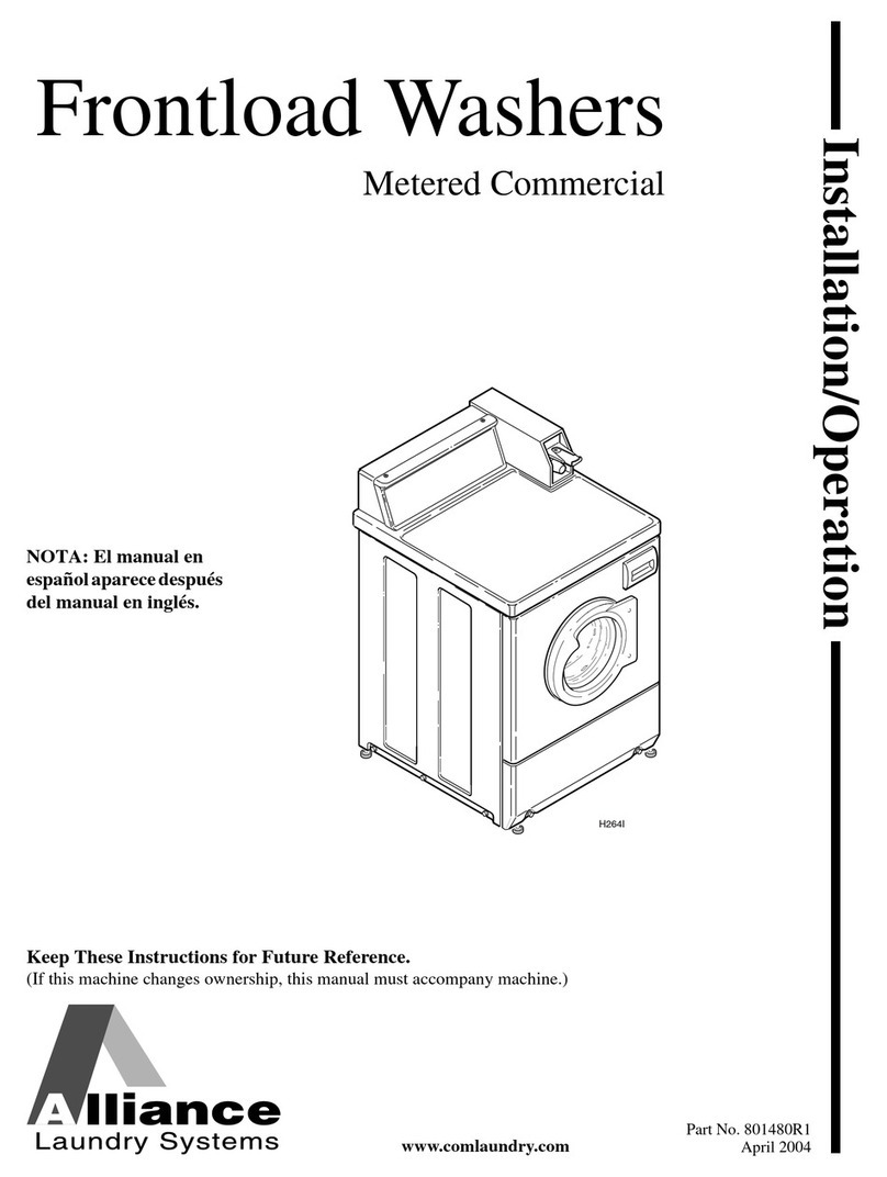 Alliance Laundry Systems H264I Installation & operation