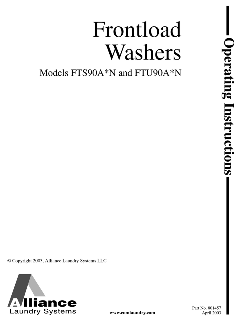 Alliance Laundry Systems FTS90A*N operating instructions