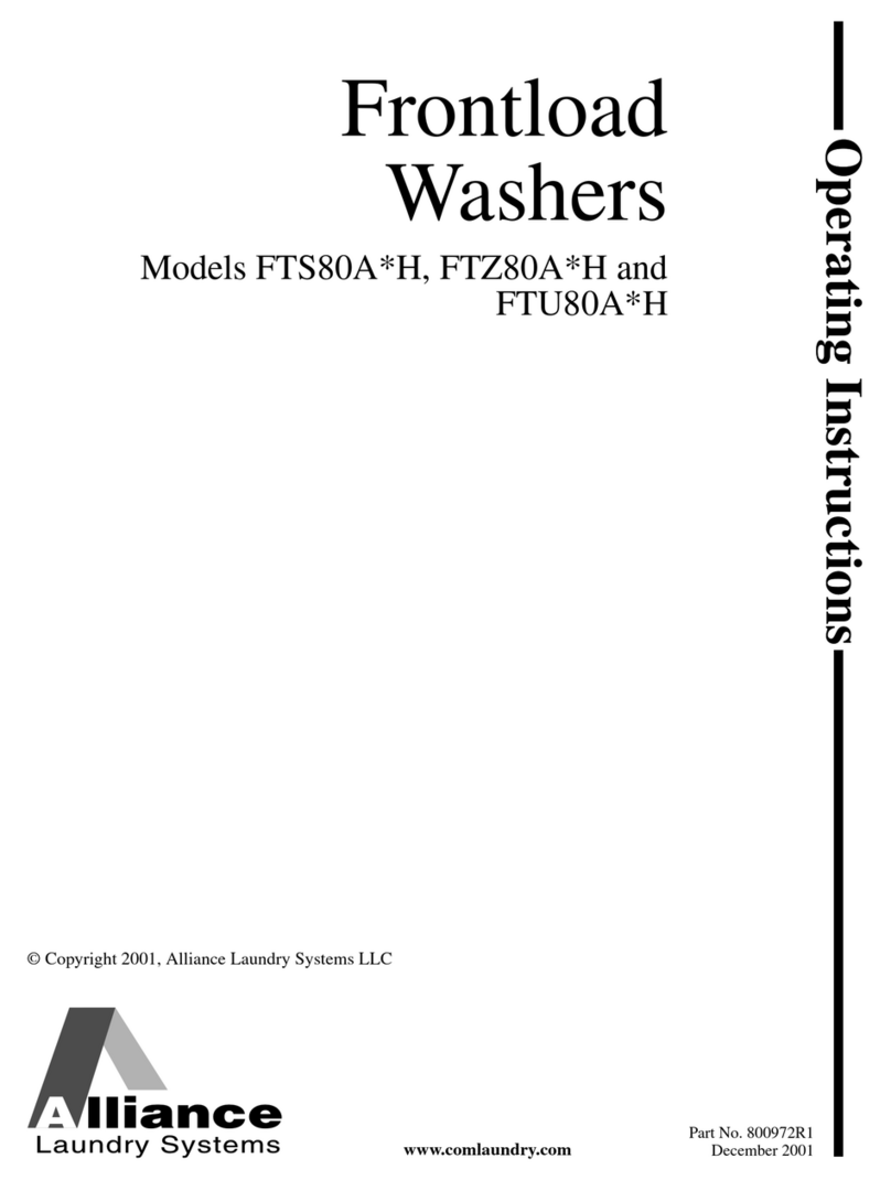 Alliance Laundry Systems FTS80A*H User manual Alliance Laundry Systems FTS80A*H User manual