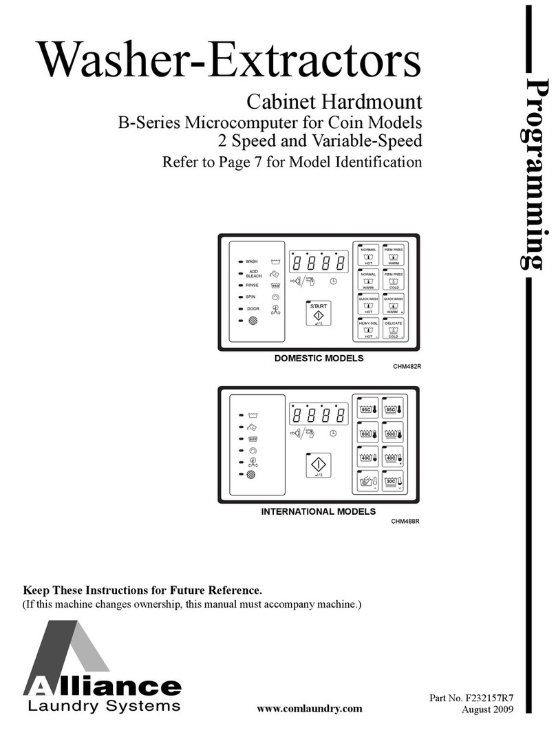 Alliance Laundry Systems F232157R7 Owner's manual