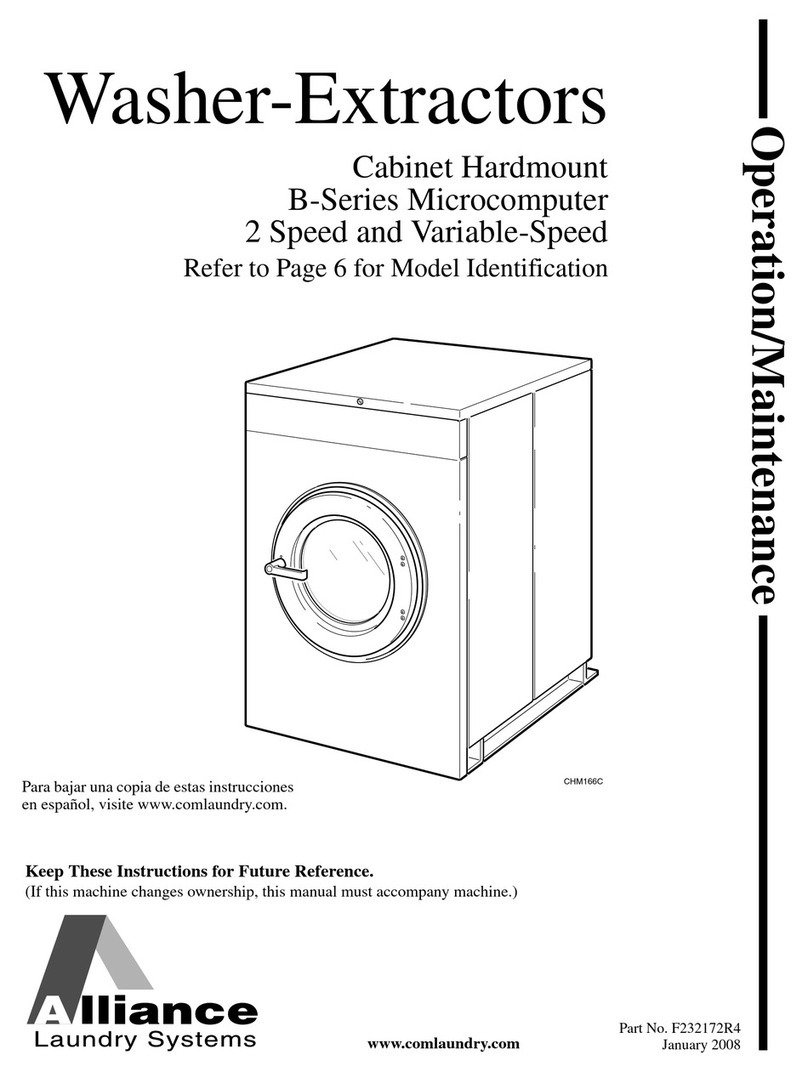 Alliance Laundry Systems CHM160C Troubleshooting guide Alliance Laundry Systems CHM160C Troubleshooting guide