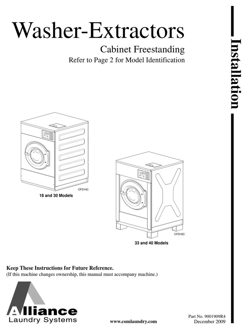 Alliance Laundry Systems CFD14C User manual