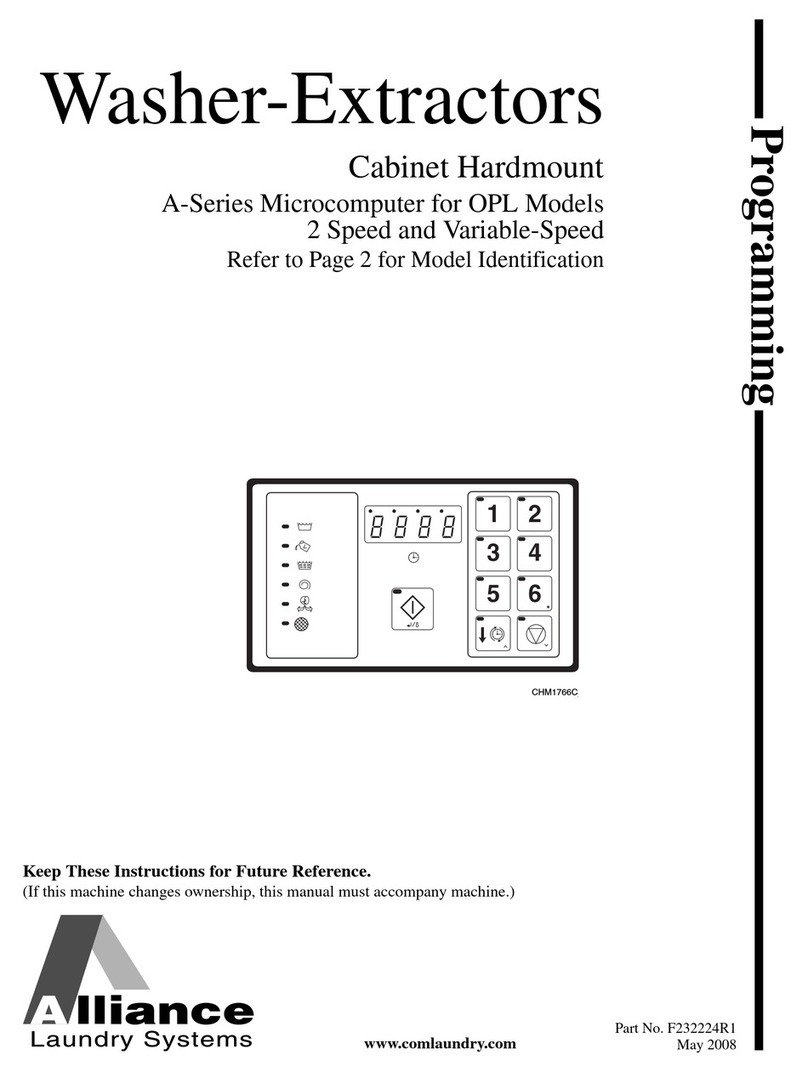 Alliance Laundry Systems CHM1766C Owner's manual