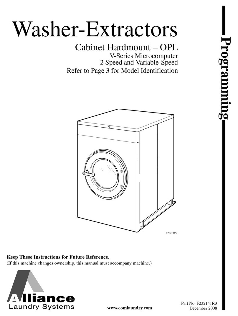 Alliance Laundry Systems CABINET HARDMOUNT HC80VNV Owner's manual